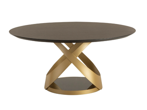 CAPRI - Round solid wood table _ Tonin Casa